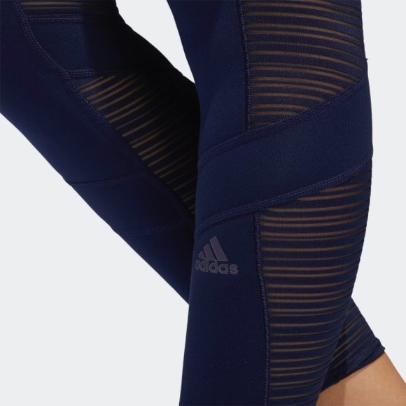 ADIDAS How We Do Tights NWT Small Blue - Picture 4 of 7